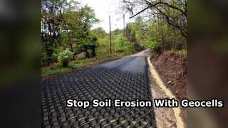 HDPE Geocell Gravel Grid για Οδοποιία