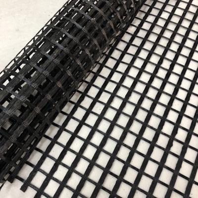 Μαύρο φίμπεργκλας Geogrid πλέγματος για την επίγεια σταθεροποίηση πεζοδρομίων