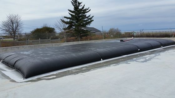 Geotextile dewatering tubes filled with black sand for cofferdams, land reclamation, offering high temperature resistance and performance