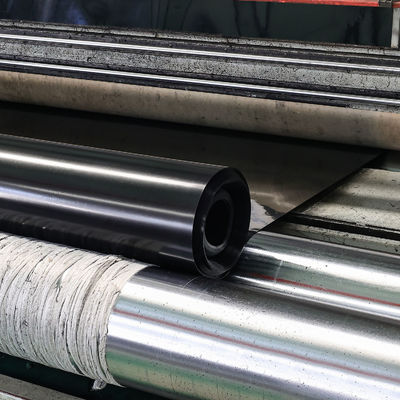 Tensile Strength ≥15MPa HDPE Geomembrane Liner Smooth Surface Carbon Black Content 2.0-3.0 Percent Durable Waterproof Material