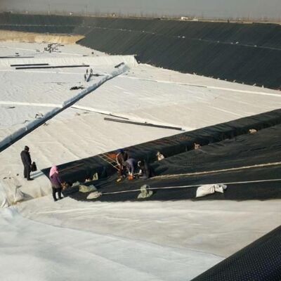 200g 250g Βελονοτρυπητό Πολυεστερικό Μη υφαντό Γεωύφασμα για Αποστράγγιση Τοίχων Αντιστήριξης