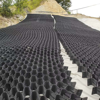 Τυποποιημένο HDPE Geocell ASTM πλέγμα κυψελωτού αμμοχάλικου 50mm ύψους