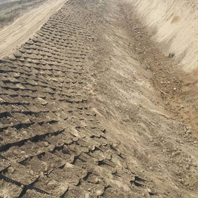 Τυποποιημένο HDPE Geocell ASTM πλέγμα κυψελωτού αμμοχάλικου 50mm ύψους