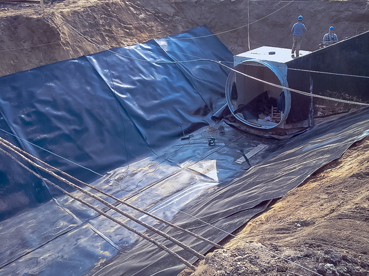 HDPE λιμνών δεξαμενών λιμνών υλικών οδόστρωσης στεγών σκαφών της γραμμής PVC Geomembrane 0.2mm σκάφος της γραμμής φραγμάτων