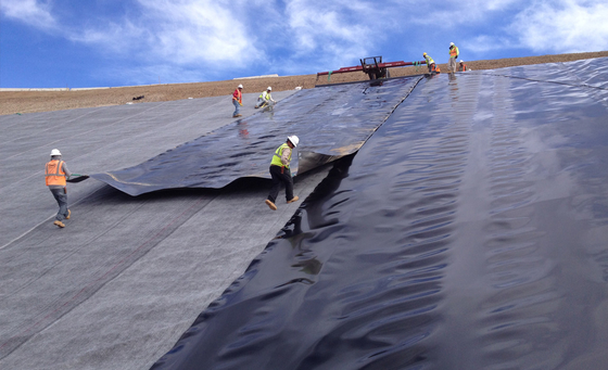 HDPE λιμνών δεξαμενών λιμνών υλικών οδόστρωσης στεγών σκαφών της γραμμής PVC Geomembrane 0.2mm σκάφος της γραμμής φραγμάτων